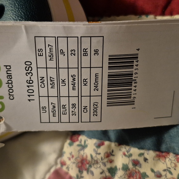 Crocs Crocband Evergreen/ Tennis Ball Green Sz.7 Women S.5 Men NWT - Picture 5 of 6